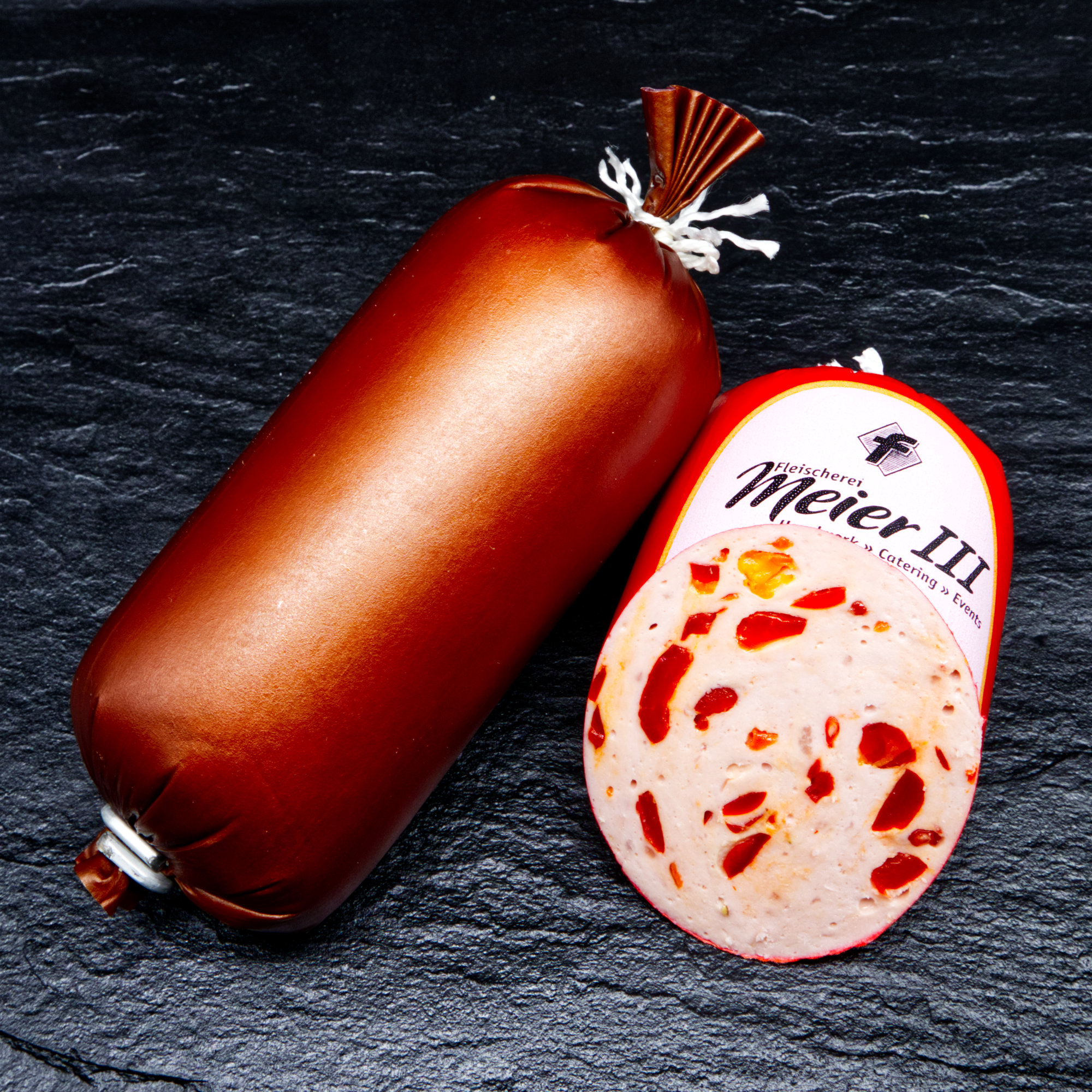 PaprikaLyoner, klein ⋆ Meier III GmbH Spezialitäten Metzgerei aus Marburg